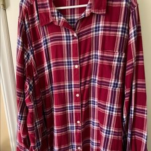 Soft Flannel/plaid plus size shirt